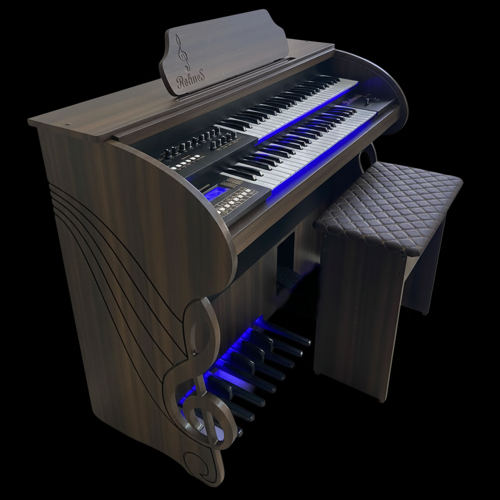 Órgão Rohnes RS80 Marrom